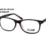 5043 C6 Noir Violet 51-15-135 Glaza-Deuzioo TR90
