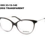 DN1005 C4 Gris transparent 53-15-140 DONNA OPTIC + Etui