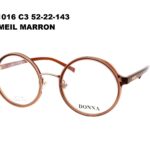 DN1016 C3 Miel /marron 52-22-143 DONNA OPTIC + Etui