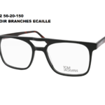 F2152 C6 Noir intérieur écaille rouge 56-20-150 Tom Jackman Acétate + Etui