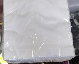 Chamoisine / Micro-fibre chiffonnette  15*15 BLANC