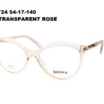 DN724 C1 Transparent Rose 54-17-140 DONNA OPTIC + Etui