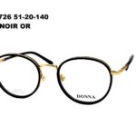 DN726 C4 Noir / Or 51-20-140 DONNA OPTIC + Etui