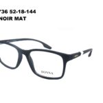DN736 C5 Noir mat 52-18-144 DONNA OPTIC + Etui