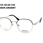 DN754 C2 Noir argent 49-20-140 DONNA OPTIC + Etui