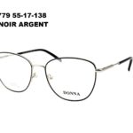 DN779 C3 Noir /Argent 55-17-138 DONNA OPTIC + Etui