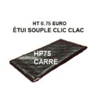Housse PVC SOUPLE CLIC-CLAC  HP75 CARRE paquet 20 pcs