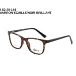 1414 C2 NOIR MAT/MARRON ECAILLE 52-20-144 GLAZA