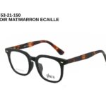 1417 C2 NOIR MAT/MARRON ECAILLE 53-21-150 GLAZA