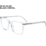 F2209 C2 BLANC CRISTAL 53-19-150 Tom Jackman Acétate + Etui
