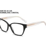 DN1028 C1 NOIR/BLANC CRISTAL 55-16-145 DONNA + ETUI