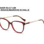 DN1025 C5 ROUGE/MARRON ECAILLE 53-17-140 DONNA + ETUI