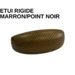 Etui Solaire Rigide MARRON/POINT NOIR