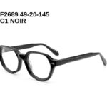 F2689 C1 NOIR 49-20-145 Tom Jackman Acétate + Etui