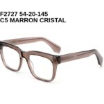 F2727 C5 MARRON CRISTAL 54-20-145 Tom Jackman Acétate + Etui