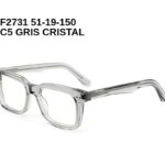 F2731 C5 GRIS CRISTAL 51-19-150 Tom Jackman Acétate + Etui