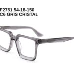 F2751 C6 GRIS CRISTAL 54-18-150 Tom Jackman Acétate + Etui