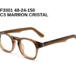 F3301 C3 MARRON CRISTAL 48-24-150 Tom Jackman Acétate + Etui