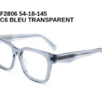 F2806 C6 BLEU TRANSPARENT 54-18-145 Tom Jackman Acétate + Etui