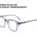 F2812 C4 BLEU TRANSPARENT 50-20-145 Tom Jackman Acétate + Etui