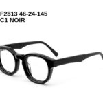 F2813 C1 NOIR 46-24-145 Tom Jackman Acétate + Etui