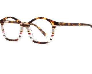 A01065 C4 50-17-140 MARRON ECAILLE  DONNA ACETATE + Etui