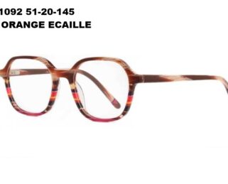 A01092 C2 51-20-145 ORANGE ECAILLE  DONNA ACETATE + Etui