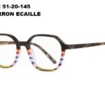 A01092 C3 51-20-145 MARRON ECAILLE  DONNA ACETATE + Etui