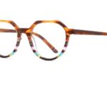 A01093 C3 49-19-140 ORANGE ECAILLE  DONNA ACETATE + Etui
