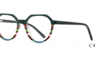 A01093 C4 49-19-140 VERT ECAILLE  DONNA ACETATE + Etui