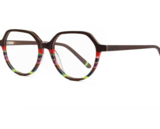 A01095 C1 50-17-145 MARRON  DONNA ACETATE + Etui