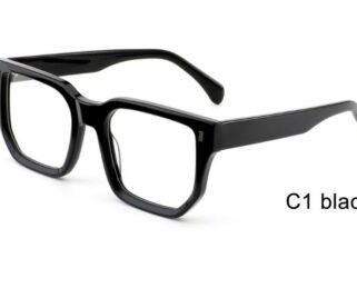 F2817 C1 55-21-150 NOIR  TOM JACKMAN ACETATE + Etui
