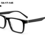 FH2301 C1 54-17-145 NOIR  TOM JACKMAN ACETATE + Etui