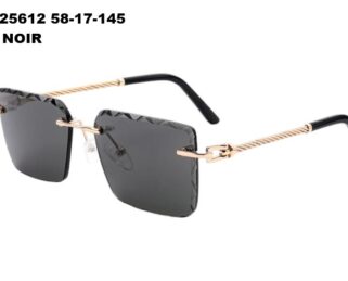 HS25612 C1 58-17-145 NOIR  TOM JACKMAN DIAMOND CUT + Etui