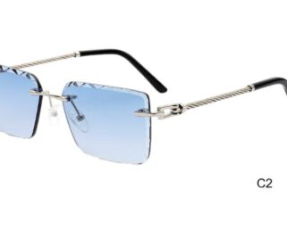 HS25612 C2 58-17-145 BLEU  TOM JACKMAN DIAMOND CUT + Etui
