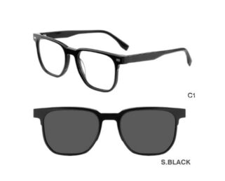 J853G01 C1 51-19-140 NOIR  SUNECLIPSE ACETATE + Etui