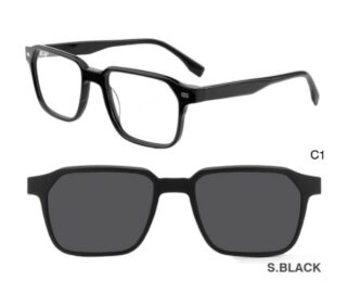 J853G02 C1 52-19-140 NOIR  SUNECLIPSE ACETATE + Etui