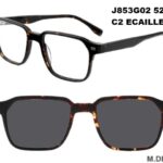 J853G02 C2 52-19-140 ECAILLE  SUNECLIPSE ACETATE + Etui