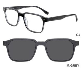 J853G02 C4 52-19-140 ECAILLE GRIS  SUNECLIPSE ACETATE + Etui