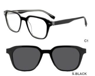 J853G03 C1 50-20-140 NOIR  SUNECLIPSE ACETATE + Etui