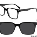 J853G04 C1 52-18-140 NOIR  SUNECLIPSE ACETATE + Etui