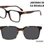 J853G04 C2 52-18-140 ECAILLE  SUNECLIPSE ACETATE + Etui
