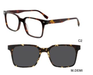 J853G04 C2 52-18-140 ECAILLE  SUNECLIPSE ACETATE + Etui