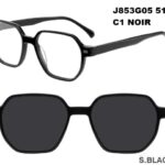 J853G05 C1 51-17-140 NOIR  SUNECLIPSE ACETATE + Etui