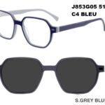 J853G05 C4 51-17-140 BLEU  SUNECLIPSE ACETATE + Etui