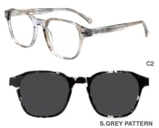 J853G06 C2 49-20-140 ECAILLE  SUNECLIPSE ACETATE + Etui