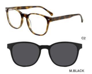 J853G07 C2 51-19-140 ECAILLE  SUNECLIPSE ACETATE + Etui