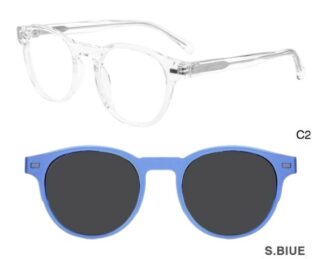 J853G09 C2 48-21-140 CRISTALE  SUNECLIPSE ACETATE + Etui