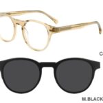 J853G09 C4 48-21-140 CRISTALE BEIGE  SUNECLIPSE ACETATE + Etui