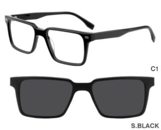 J853G10 C1 52-18-140 NOIR  SUNECLIPSE ACETATE + Etui